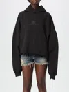 Balenciaga Logo Embroidery Hoodie Sweatshirt In Schwarz