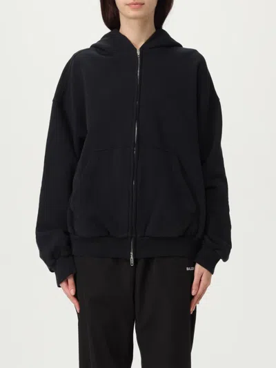 Balenciaga Sweatshirt  Woman Color Charcoal In Black