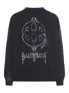 Balenciaga Men Logo Sweater In Black/white