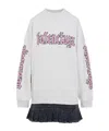 Balenciaga Hybrid Mini Dress Women In White