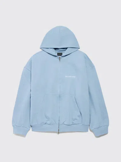 Balenciaga Sweatshirt Men  In Blue