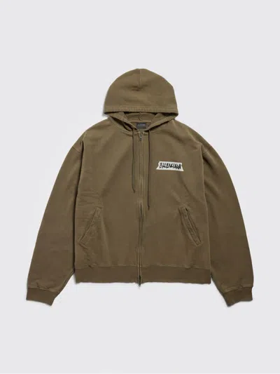 Balenciaga Sweatshirt Men  In Green