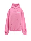 Balenciaga Layered Political Campaign Sweatshirt In Pink