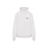 Balenciaga Off White Cotton Large Fit Hoodie In White