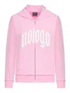 Balenciaga Stretch Cotton Sweatshirt With Front Pockets In Pink & Purple