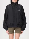 Balenciaga Womens Black Logo-embroidered Cotton-blend Track Jacket In Black