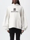 Balenciaga Oversized Mini Sweatshirt In White