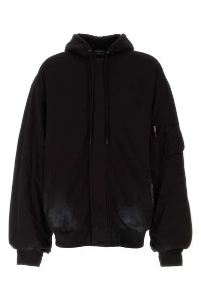 Balenciaga Sweatshirts In Black