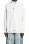 Balenciaga Interwined Zip-up Sweater In White