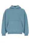 Balenciaga Back Reflective Hoodie Medium Fit In Grey Blue In Blue