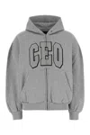Balenciaga Grey Cotton Sweatshirt In Gray