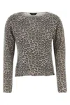 Balenciaga Distressed Leopard-print Jersey Sweater In Animal Print