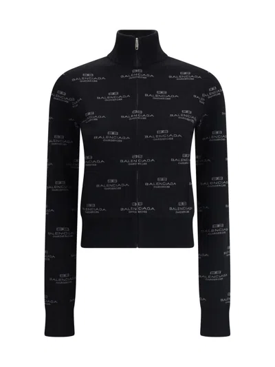 Balenciaga Sweatshirts In Black