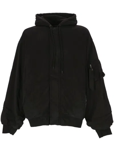 Balenciaga Black Cotton Oversize Sweatshirt