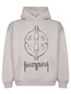Balenciaga Metal Bb Stencil Archetype Black Hoodie In Black