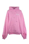 Balenciaga Layered Political Campaign Sweatshirt In Dirty Pink
