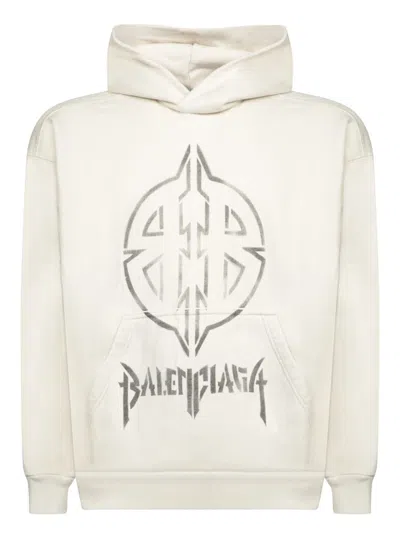 Balenciaga Sweatshirts In Neutral