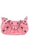 Balenciaga Sweet Pink Calfskin Leather Le Cagole Mini Purse With Chain  (authentic Pre-loved)