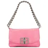Balenciaga Sweet Pink Calfskin Small Bb Soft Flap Shoulder Bag In Pink