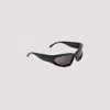 Balenciaga Swift Oval Sunglasses In Black