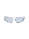 Balenciaga Swift Oval Sunglasses In Blue