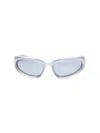 Balenciaga Swift Oval Sunglasses In Gray