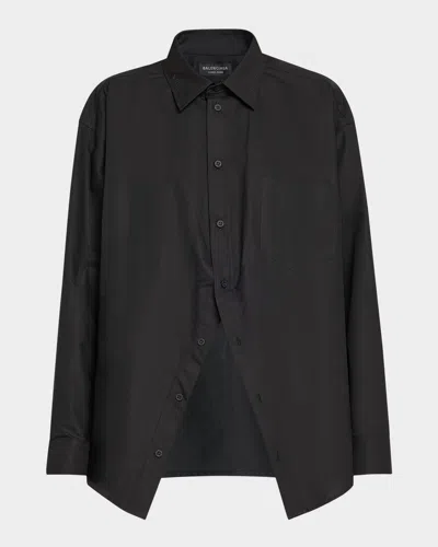 BALENCIAGA SWING BUTTON DOWN COTTON TOP