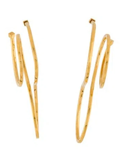 Pre-owned Balenciaga Swirl Drop Earrings In Multi