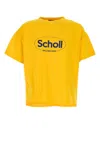 Balenciaga Men Yellow Cotton Oversize T-shirt In Yellow