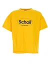 Balenciaga Men Yellow Cotton Oversize T-shirt In Yellow