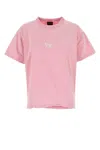 Balenciaga Asymmetrical Bottom Laurel Classic Boxy T-shirt Clothing In Baby Pink