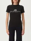 Balenciaga Close-fitting Activewear T-shirt Clothing In Black