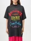 Balenciaga Not Been Done Cotton Jersey T-shirt In Schwarz