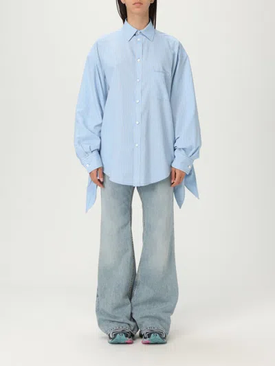 BALENCIAGA SHIRT BALENCIAGA WOMAN COLOR BLUE,G87517009