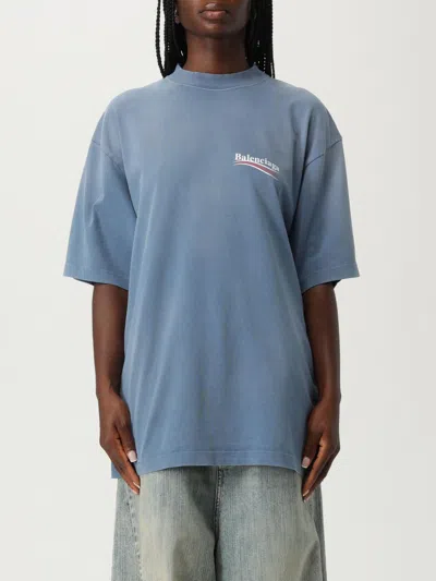 Balenciaga T-shirt  Woman Color Blue