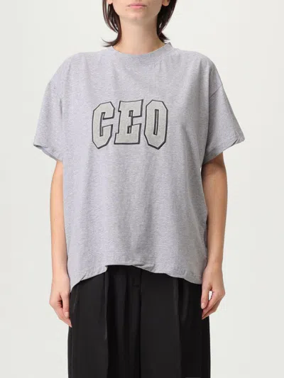 BALENCIAGA T-SHIRT BALENCIAGA WOMAN COLOR GREY,430846020