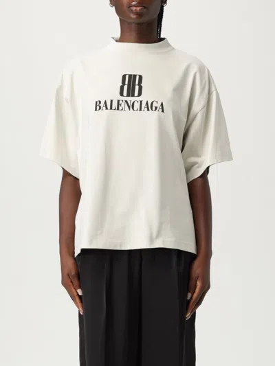 BALENCIAGA T-SHIRT BALENCIAGA WOMAN COLOR WHITE,H18359001