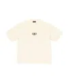 Balenciaga T-shirt Bb Paris Icon Medium Fit  Da Uomo In Crema In White