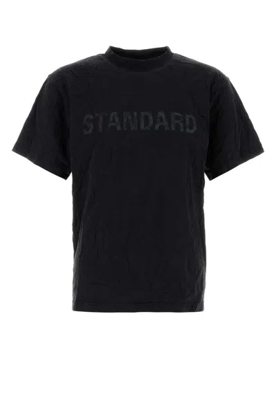 Balenciaga Standard Print Faded T-shirt In Black