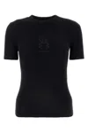 Balenciaga Crew Neck Fitted T-shirt With Short Sleeves In Black