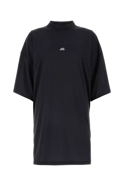 Balenciaga Black Stretch Polyester Oversize T-shirt