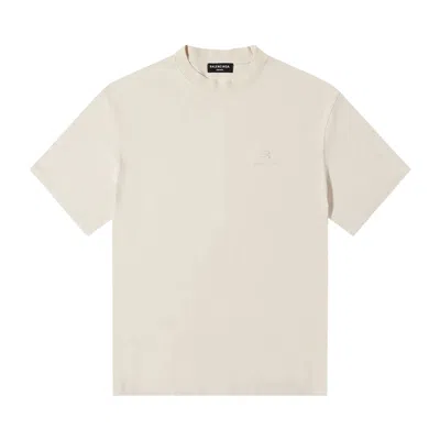 Pre-owned Balenciaga T-shirt 'chalky White'