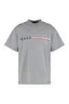 Balenciaga International T-shirt Oversized In Heather Grey In Gray
