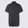 Balenciaga Blue Cotton Polo Shirt In Blue