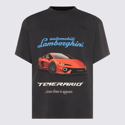 Balenciaga T-shirt E Polo Nero In Black
