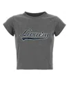 Balenciaga Casual Top With Short Sleeves And Print In Gray