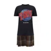 Balenciaga Layered Planet Earth Dresses Multicolor