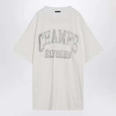 Balenciaga T-shirt Over Champs-elysées White