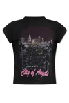 Balenciaga City Of Angels Graphic-print T-shirt In Black