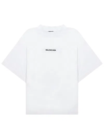 Balenciaga T-shirt With Logo In White